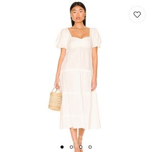 Show Me Your MuMu Cream Midi Dress